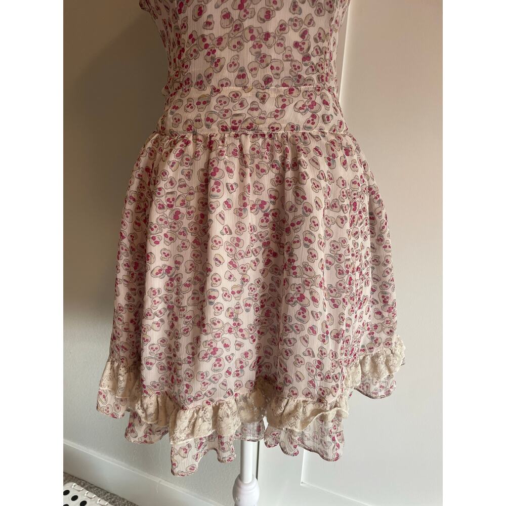 vintage Tripp skull lace ruffle trim dress - Picture 6 of 6